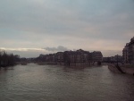 Paris sous la pluie. Photo prise le 2 janvier 2000 juste apres la tempete qui a ravage l'Europe..